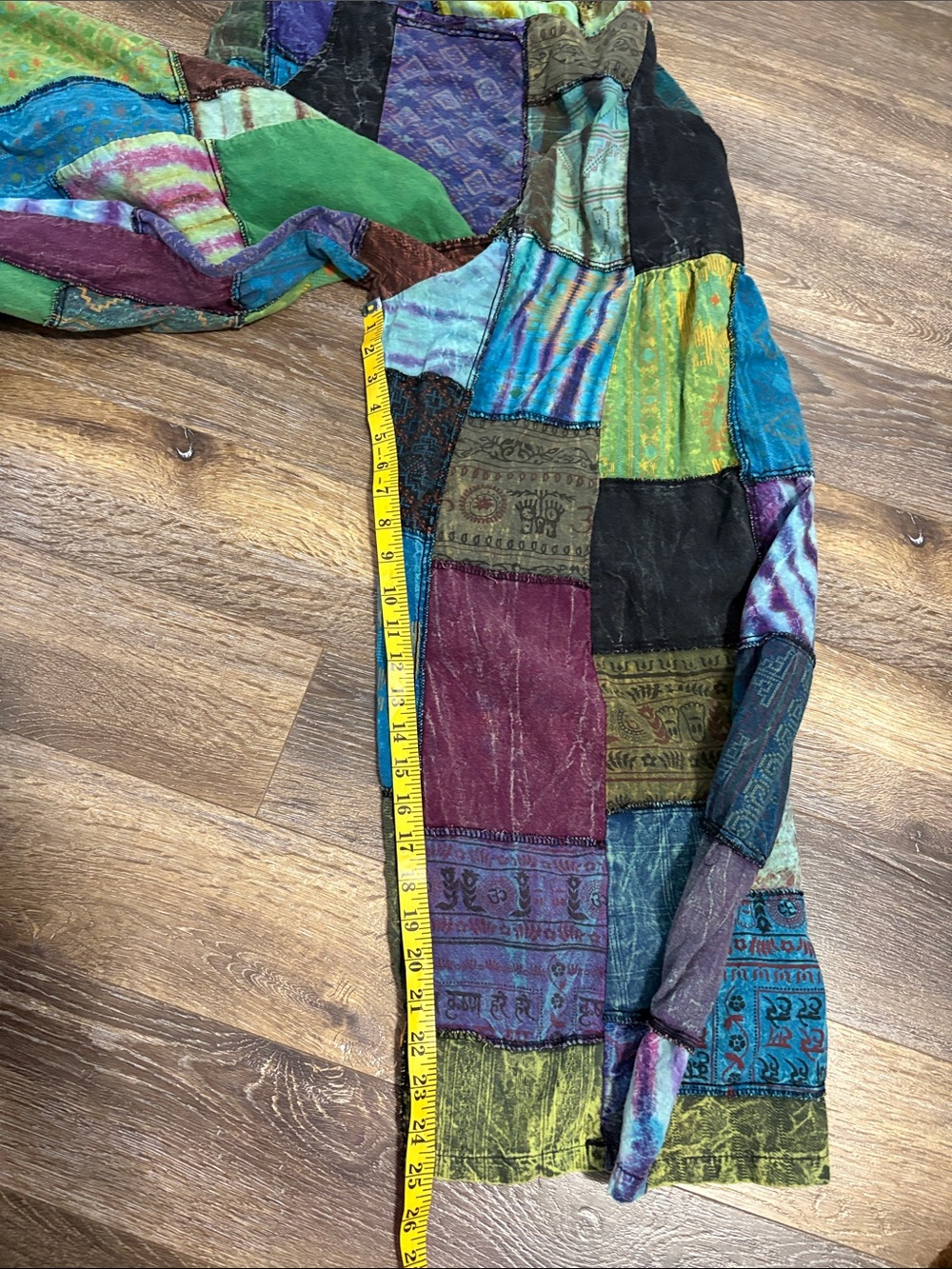 Kathmandu Patchwork Maxi Dress in Green, Blue, Purple, Black - Picture 4 of 5